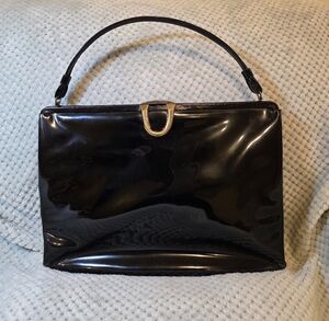 (Breakfast at Tiffany’s) Lewis Patent Leather Vintage Retro Handbag
